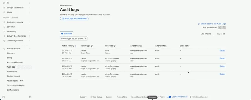 Audit Logs v2 GA